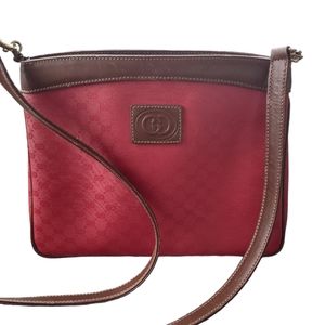 Vintage Gucci Micro GG PVC Leather Crossbody